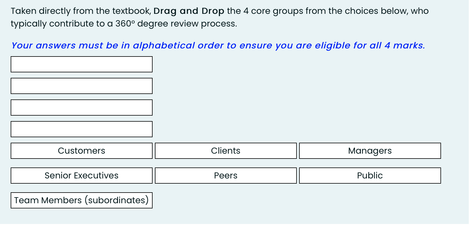 Taken directly from the textbook, Drag and Drop
