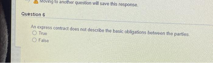 Moving to another question will save this