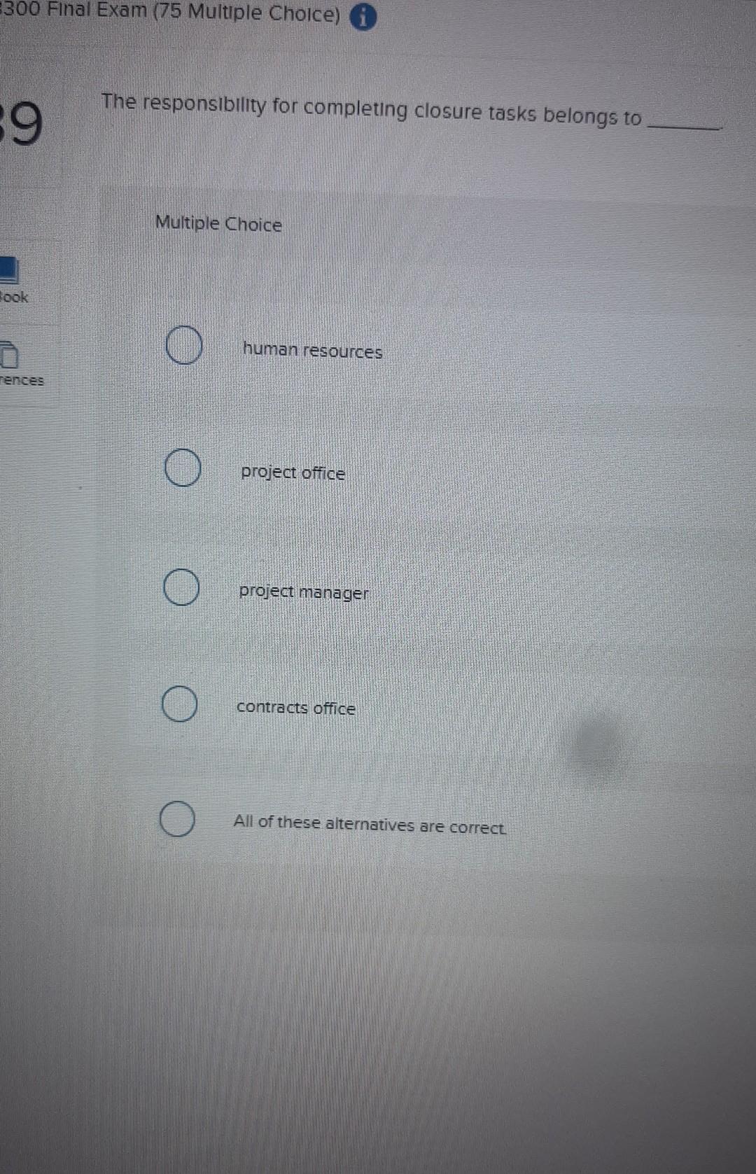 39 300 Final Exam (75 Multiple Choice) 39 Book