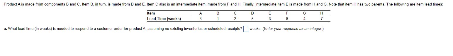 \begin{tabular}{l|cccccccc} \hline Item & A & B &