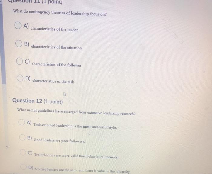 Question 10 (1 point) Barbara can be difficult to