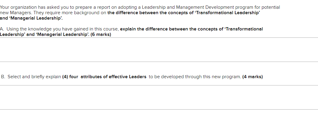 Your organization has asked you to prepare a