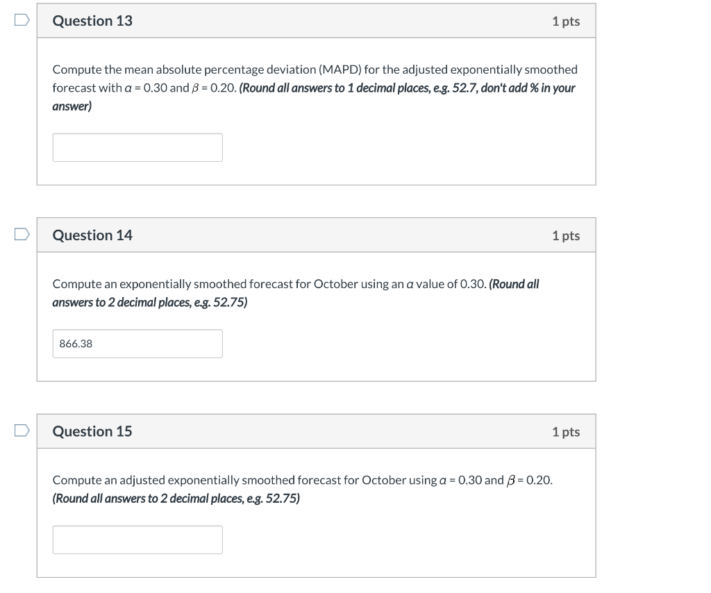 Need help with 13 and 15 please! The manager of