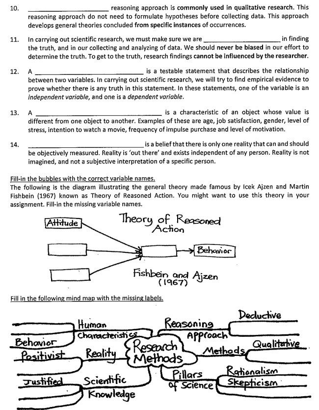 Section A: Fill in the blanks using the following