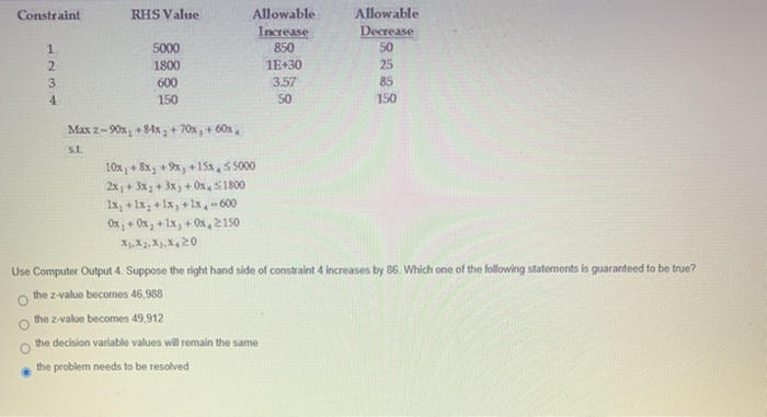 Optimal Obj. Value z = 48,450 Variable X1 X2