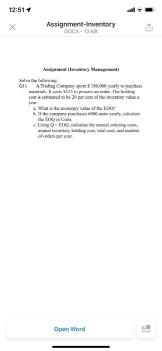 12:51 1 Assignment-Inventory DOCX - 13 KB