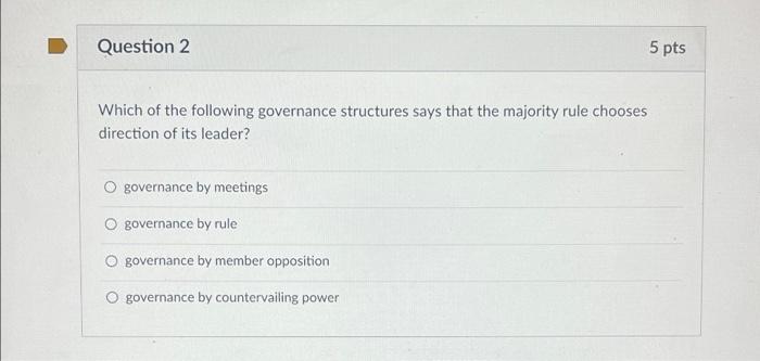please help with #2!! Question 2 5 pts Which of