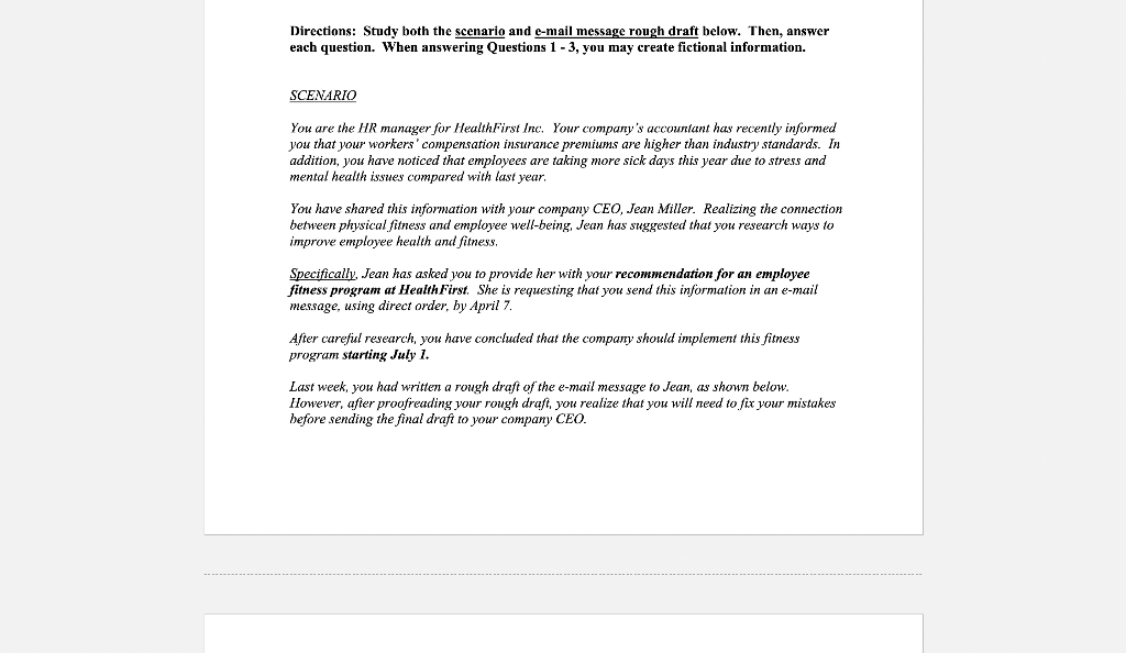 Please answer 5,6,7,8,9,10 Directions: Study both