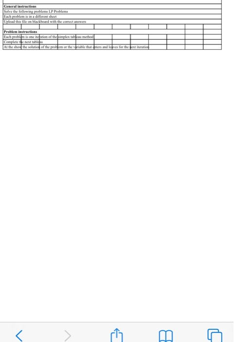 General instructions Solve the following problems