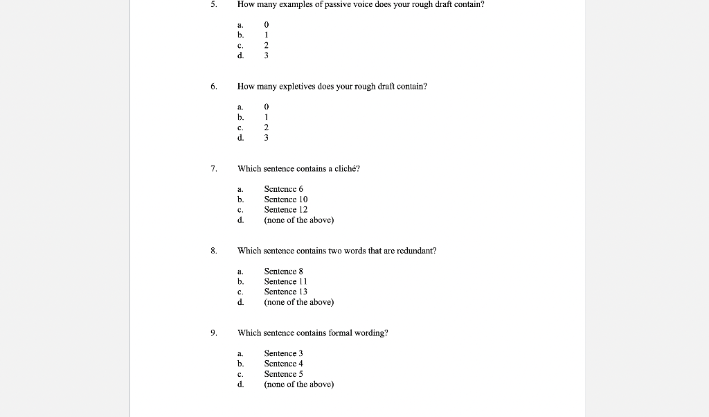 Please answer 5,6,7,8,9,10 Directions: Study both