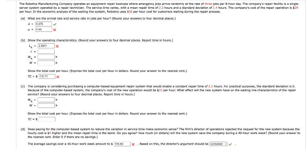(a), (b), (c) and (d) please help The Robotics