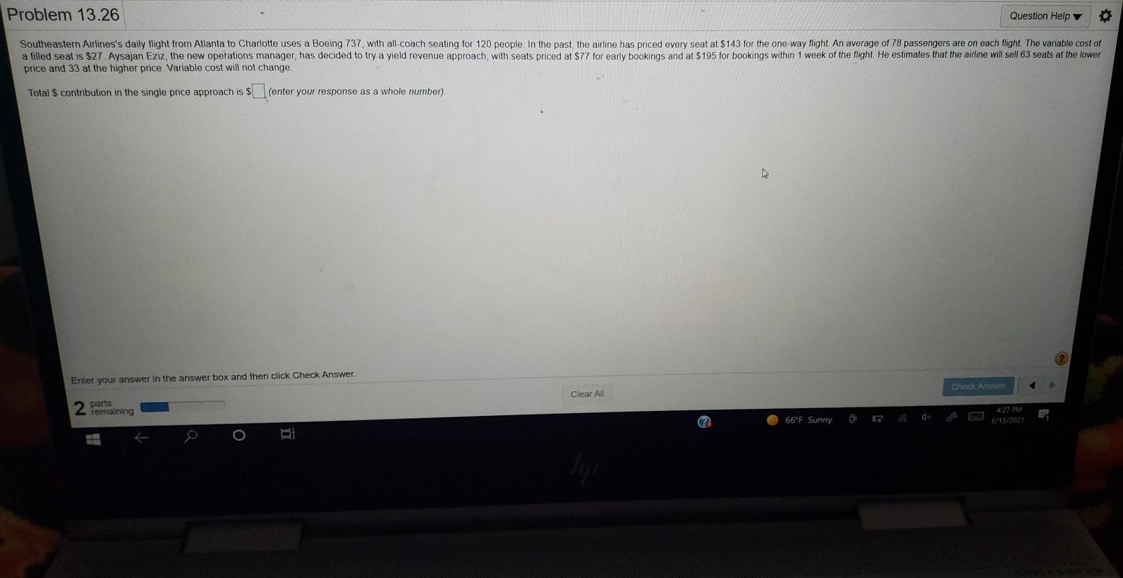 Problem 13.26 Question Help Southeastern