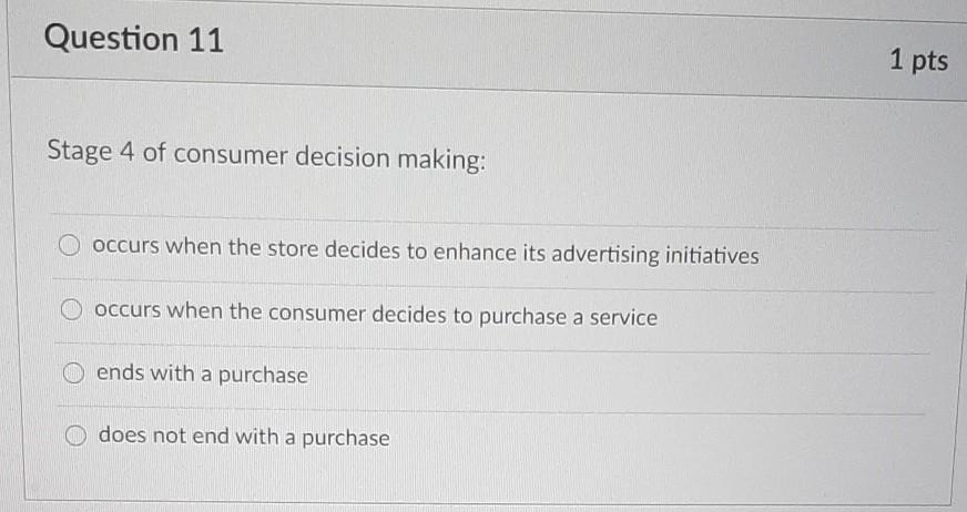 Question 1 1 pts Evaluative criteria involves: