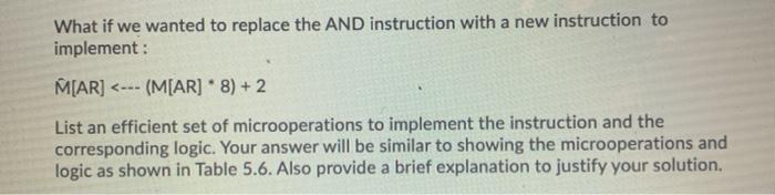 ok What if we wanted to replace the AND