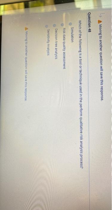 A Moving to another question will save this