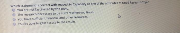 Which statement is correct with respect to