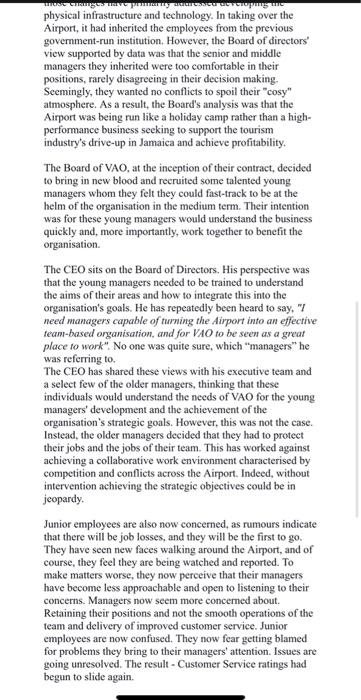 Versatility Airport Operations (VAO) has been