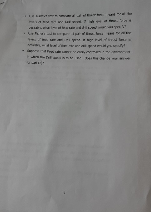 please USE MINITAB SUPER IMPORTANT. THE PROBLEM