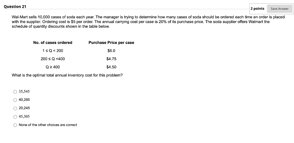 Moving to another question will save this