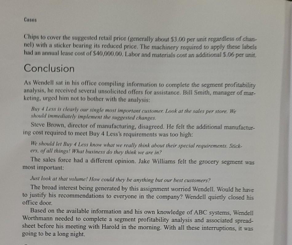 Prepare an income statement for the Case Study.