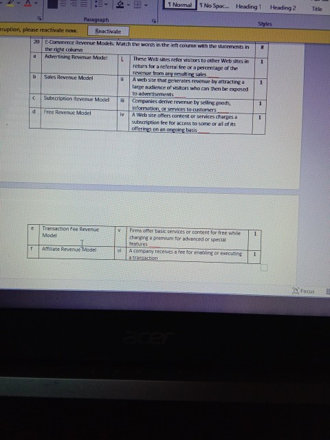 T Normal 1 No Spac. Heading 1 Heading 2 Title