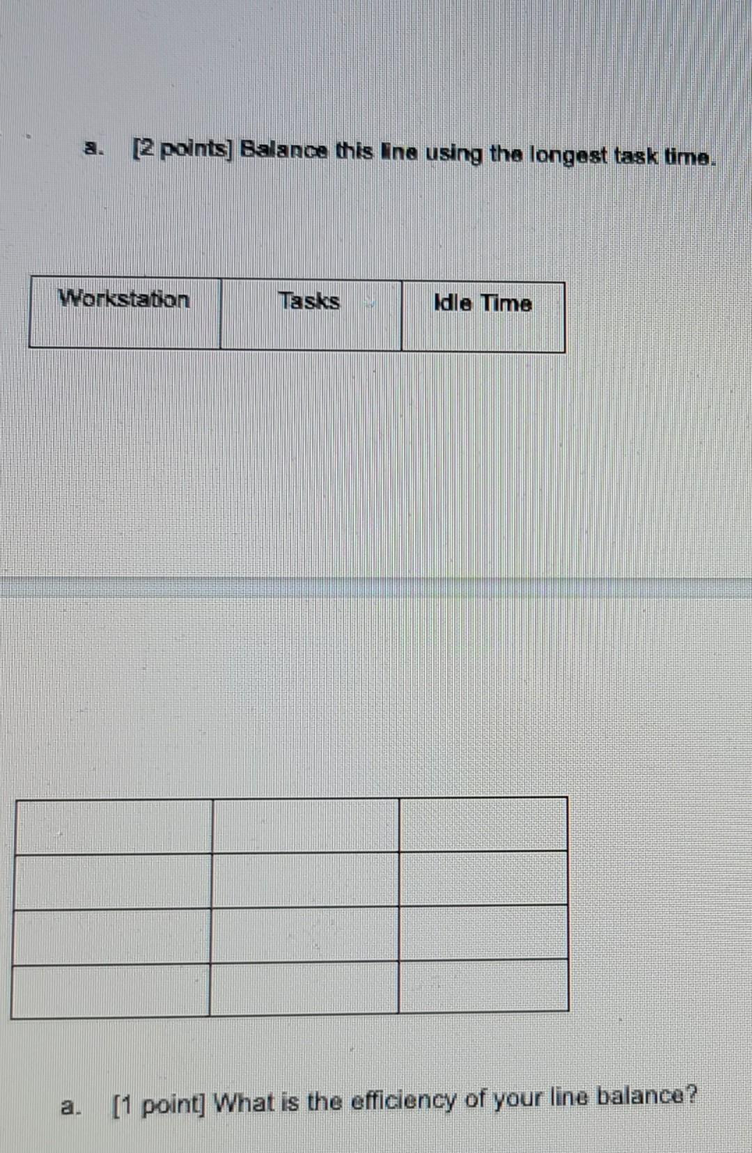 Problem 1 - Assembly Line [5 points] An assembly