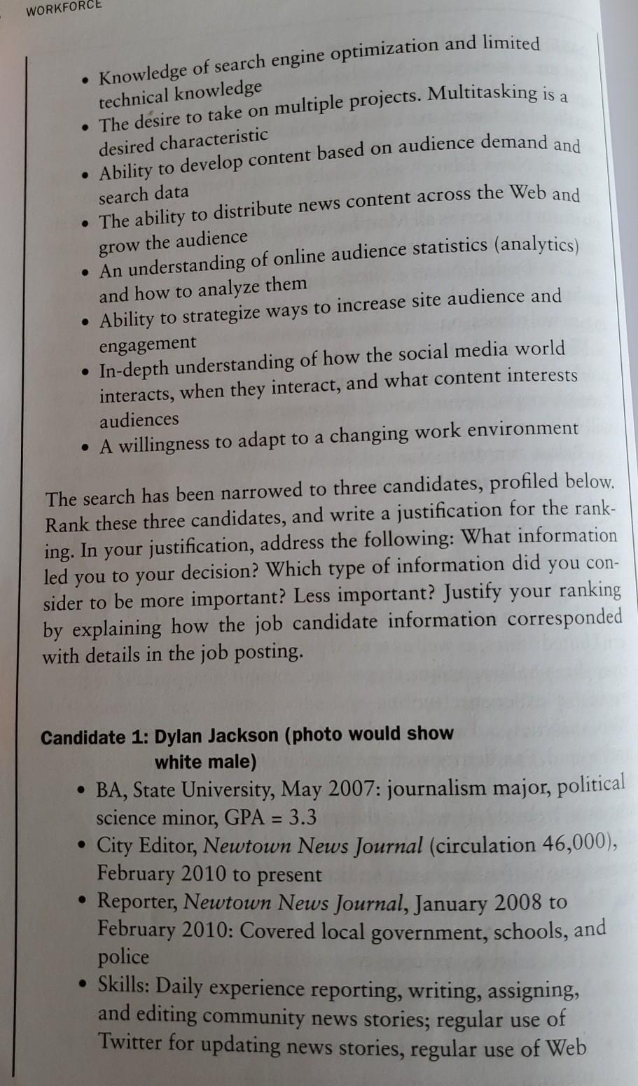 a communications question* will post CASE 3.2: