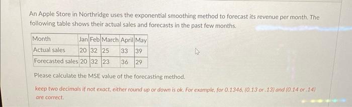 An Apple Store in Northridge uses the exponential