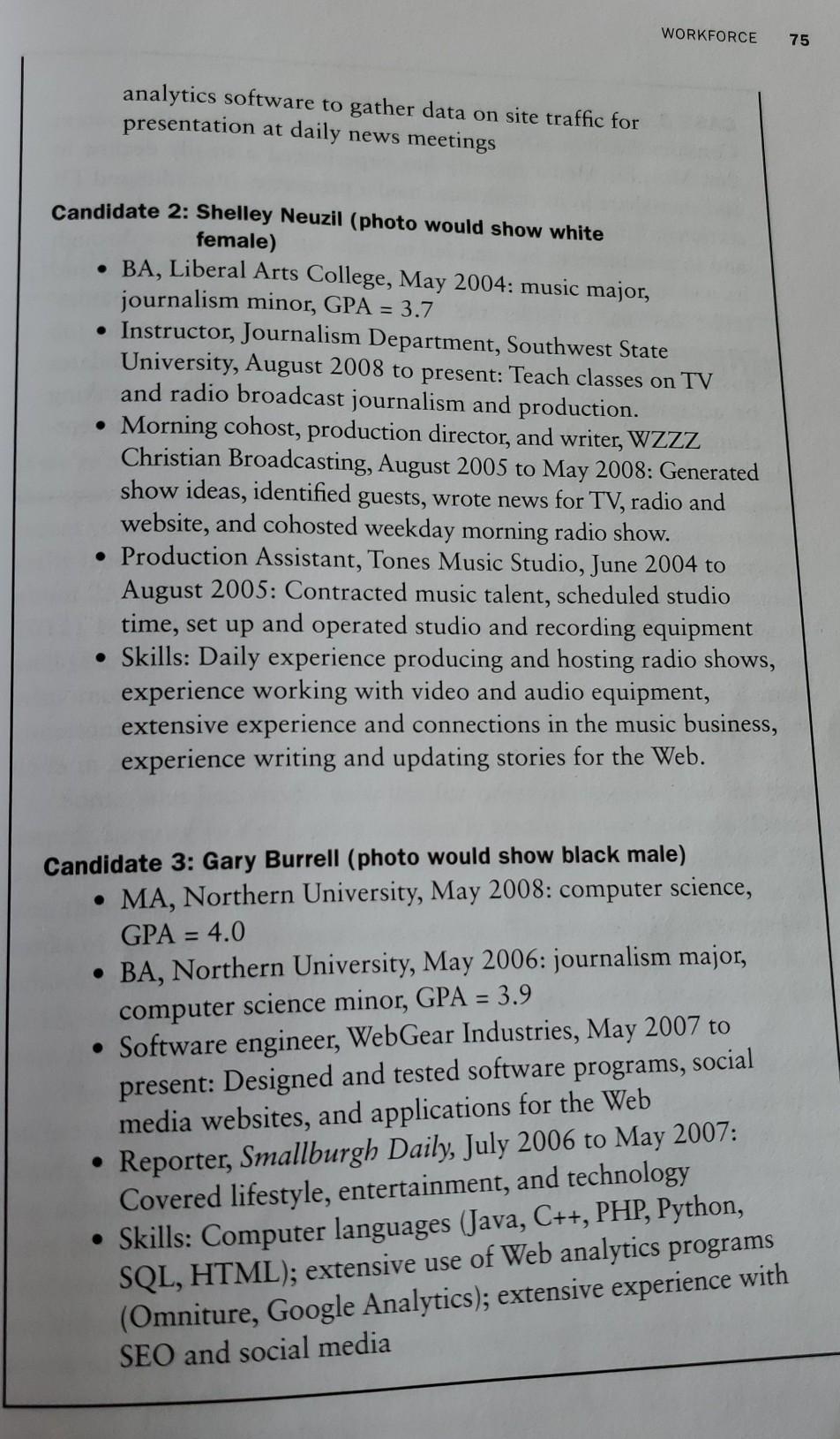 a communications question* will post CASE 3.2: