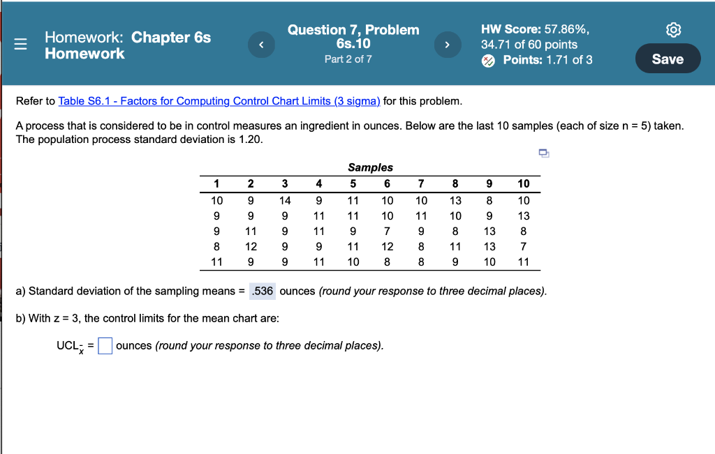 need help finding the upper and lower control