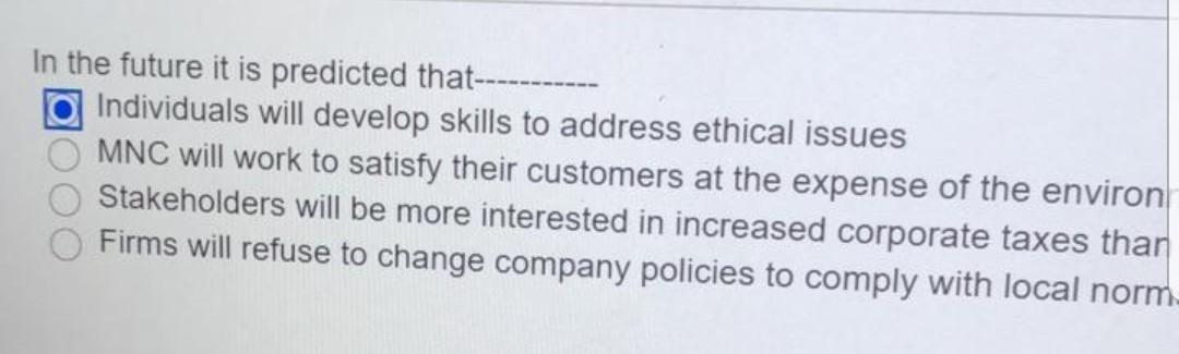 In the future it is predicted that--------