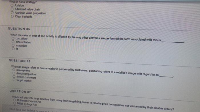 QUESTION 90 Which is not factor in defining the