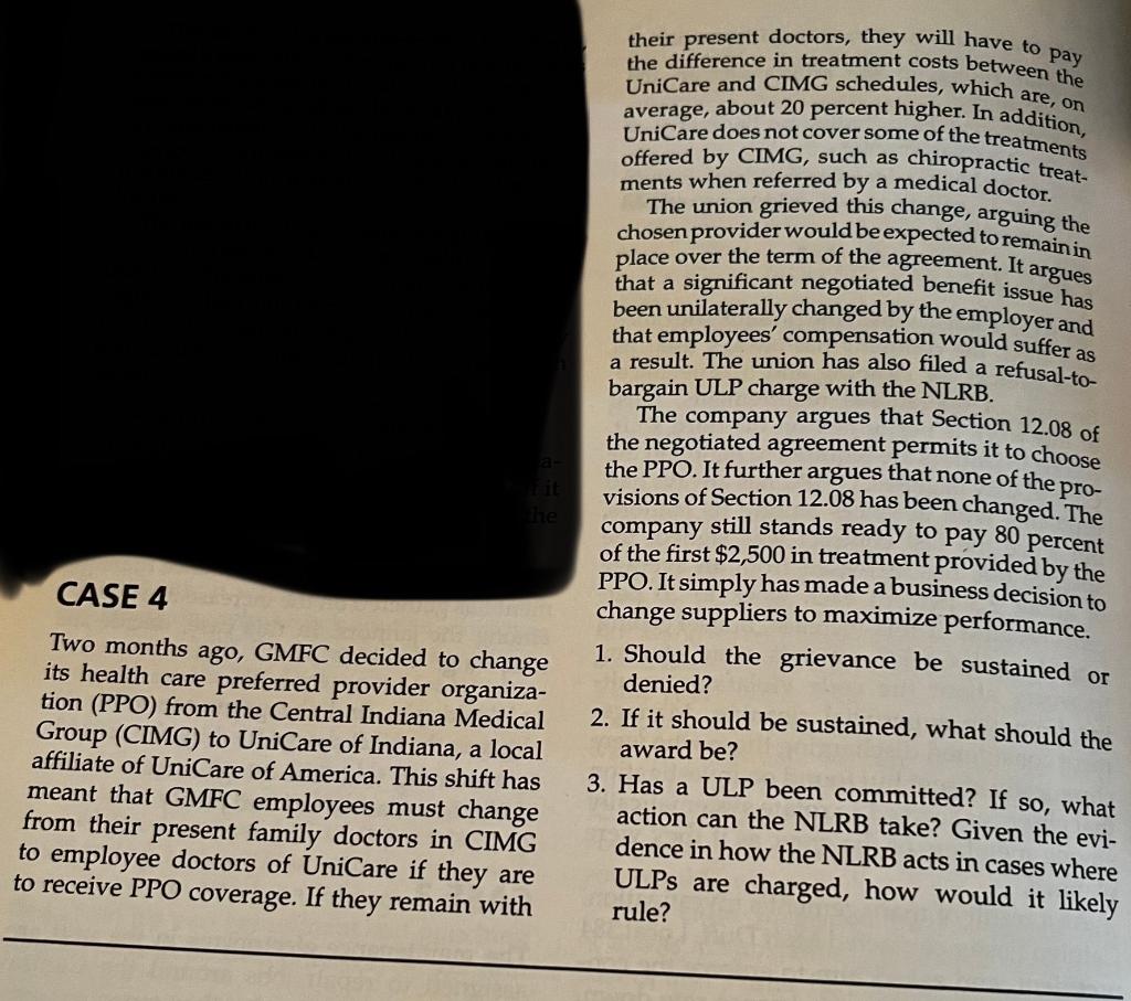 their present doctors, they will have to pay the