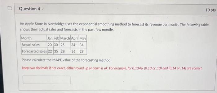 An Apple Store in Northridge uses the exponential