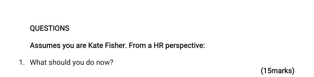 INSTRUCTION Answer the case study below with the