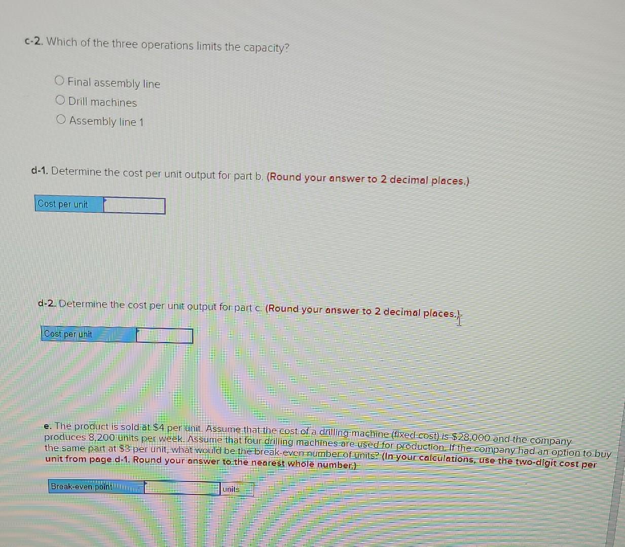 The Goodparts Company produces a component that