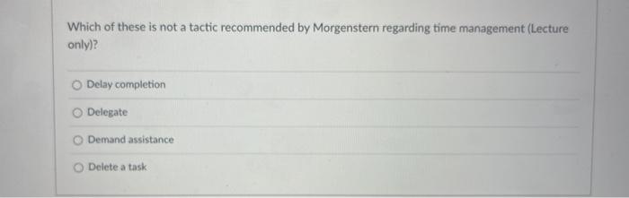 Which of these is not a tactic recommended by