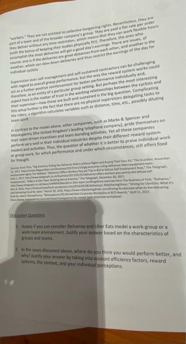 ORGANIZATIONAL BEHAVIOUR!!! Part 2: Scenario.