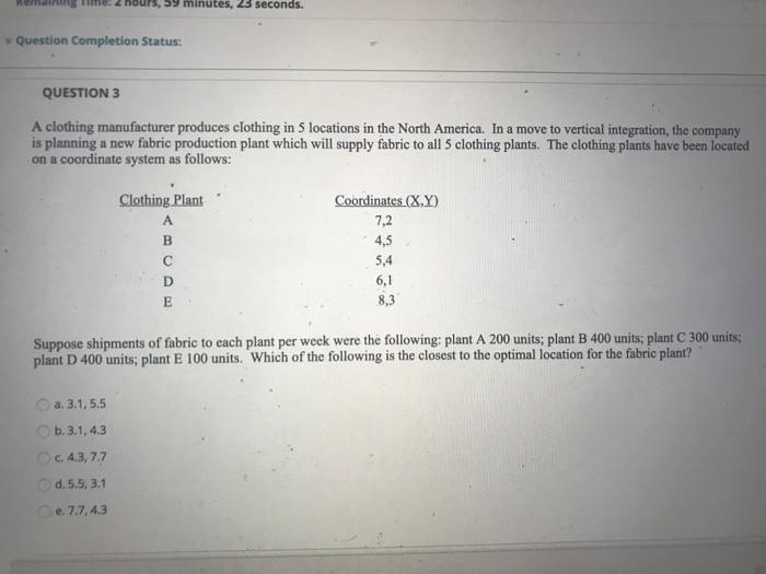 Remaining Time: 2 hours, 59 minutes, 23 seconds.