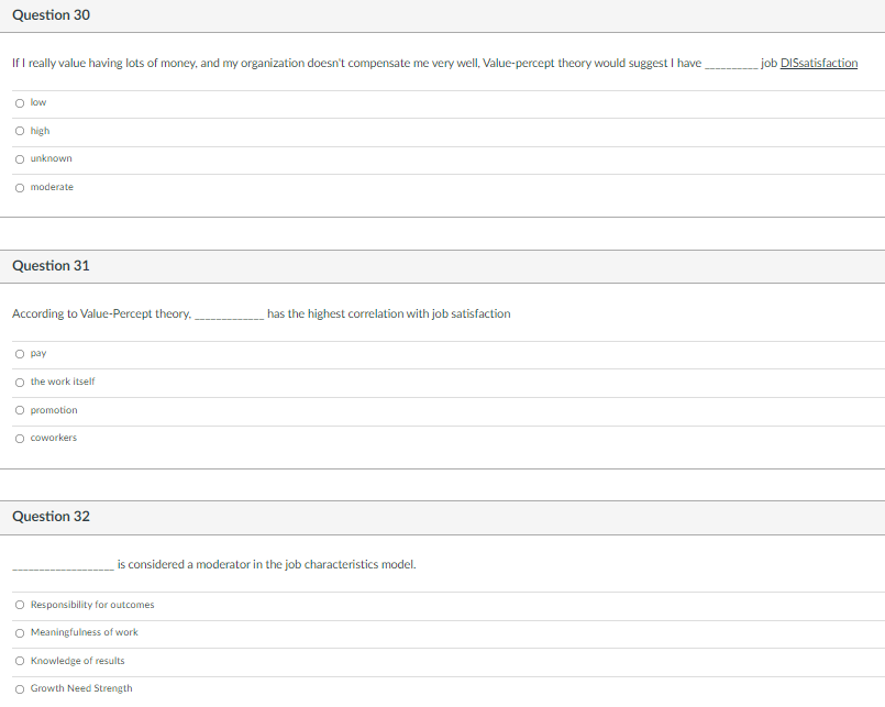 Question 24 As withdrawal goes up, commitment