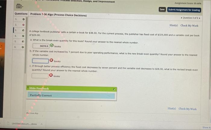 b and C please Selection, Design and improvement