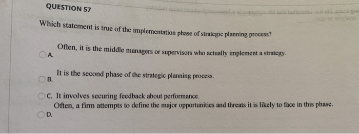 QUESTION 57 which statement is true of the