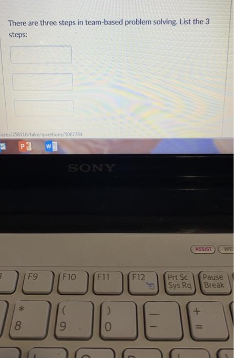 There are three steps in team-based problem