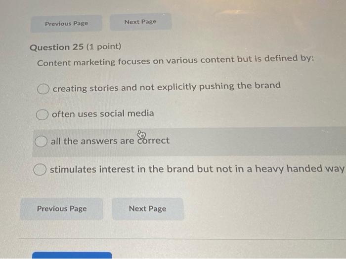 Question 21 (1 point) A problem with this