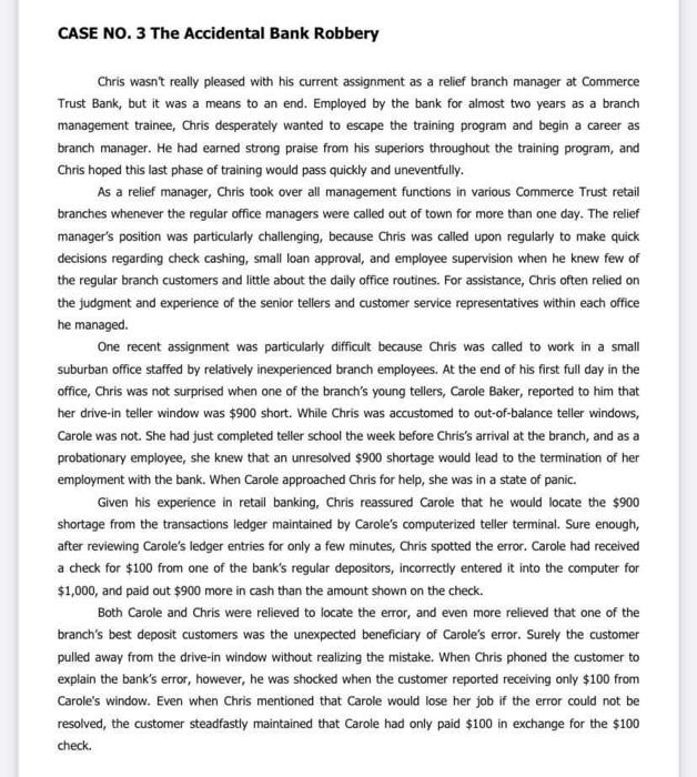 INC = REPORT/DOWNVOTE kindly answer CASE NO. 3