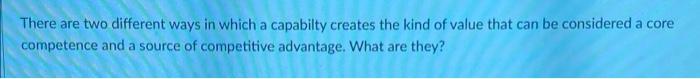 There are two different ways in which a capabilty