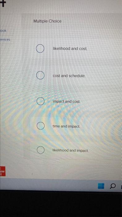 4 4 Book rences aw 11 Multiple Choice likelihood