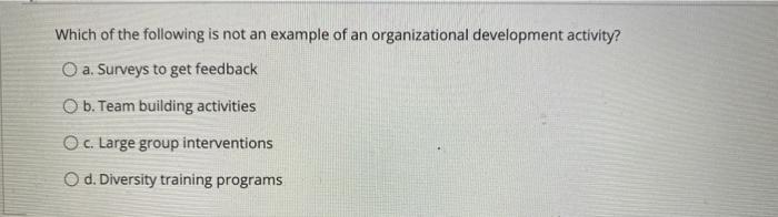 Which of the following is not an example of an