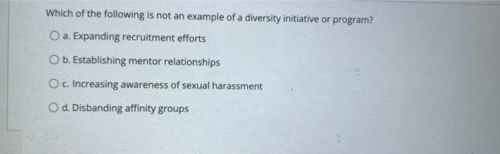 Which of the following is not an example of an