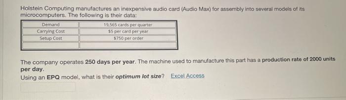Holstein Computing manufactures an inexpensive